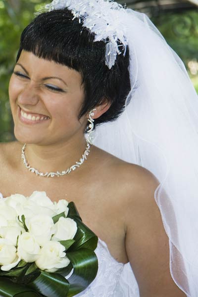 wedding hairstyles for short straight hair $
